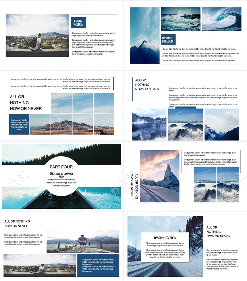 欧美风高端轻奢品牌宣传公司简介PPT模板