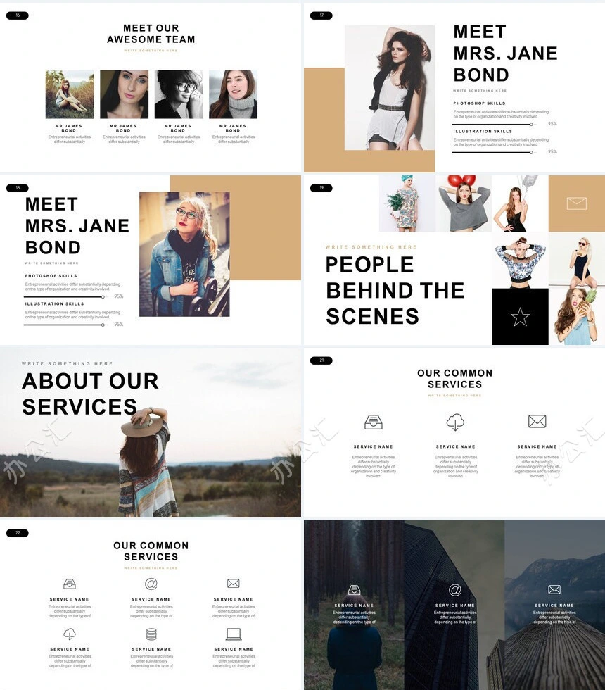 2023北欧INS风格简约创意通用模板