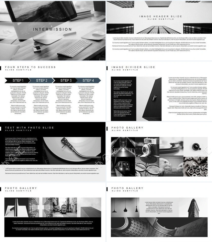 2023北欧数据表格图标清新简约商务PPT模板