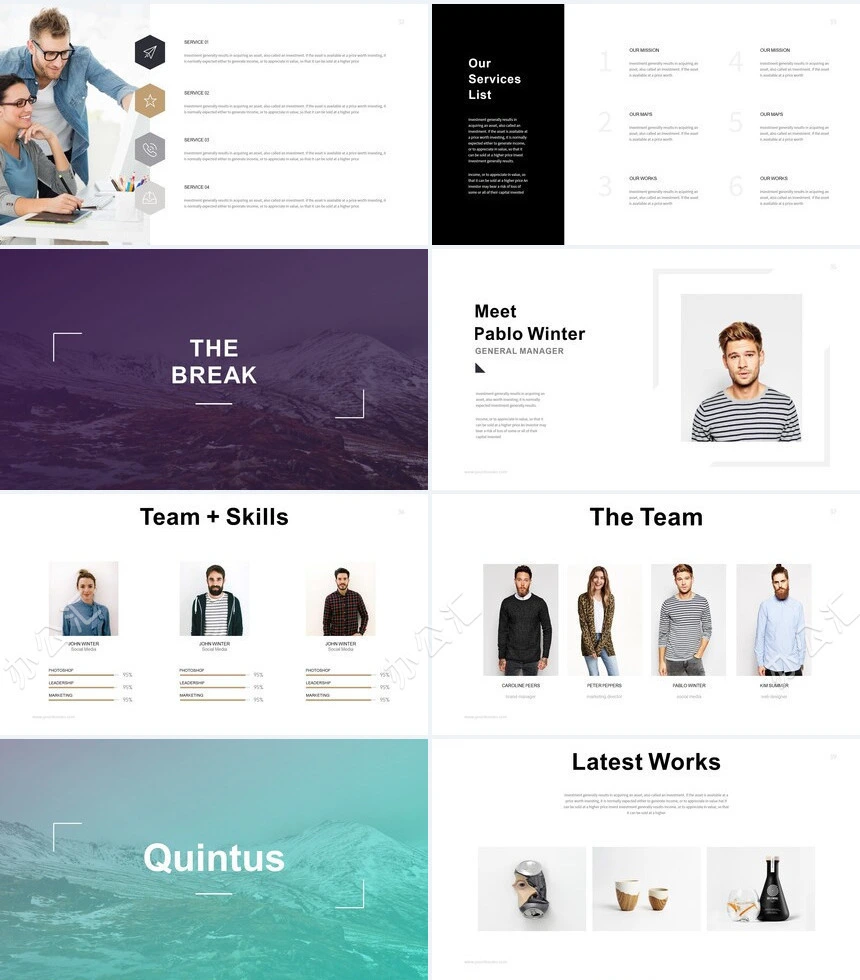 2023轻奢品牌宣传运动健身服装设计通用PPT模板
