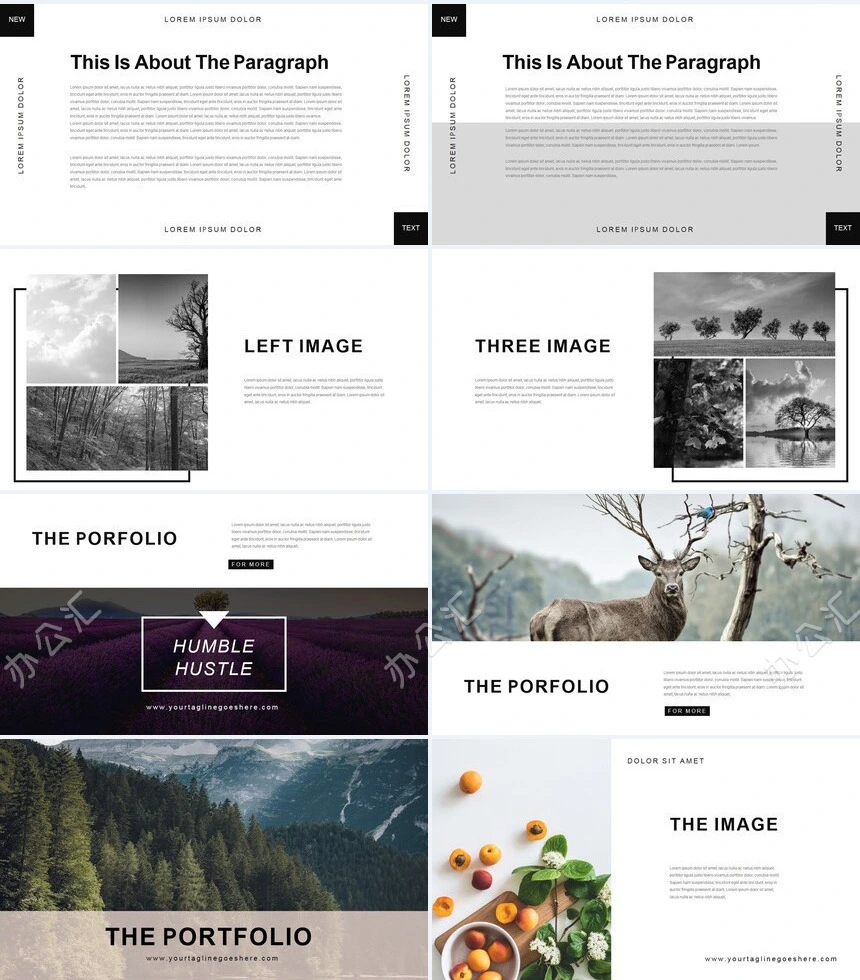北欧ins体育运动户外活动通讯科技通用PPT模板