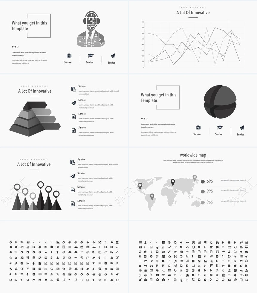 北欧INS空间艺术设计广告策划高端品牌宣传PPT模板