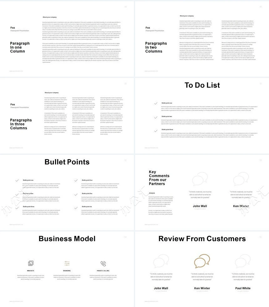 北欧ins表格图片家居设计家具装修设计通用PPT模板