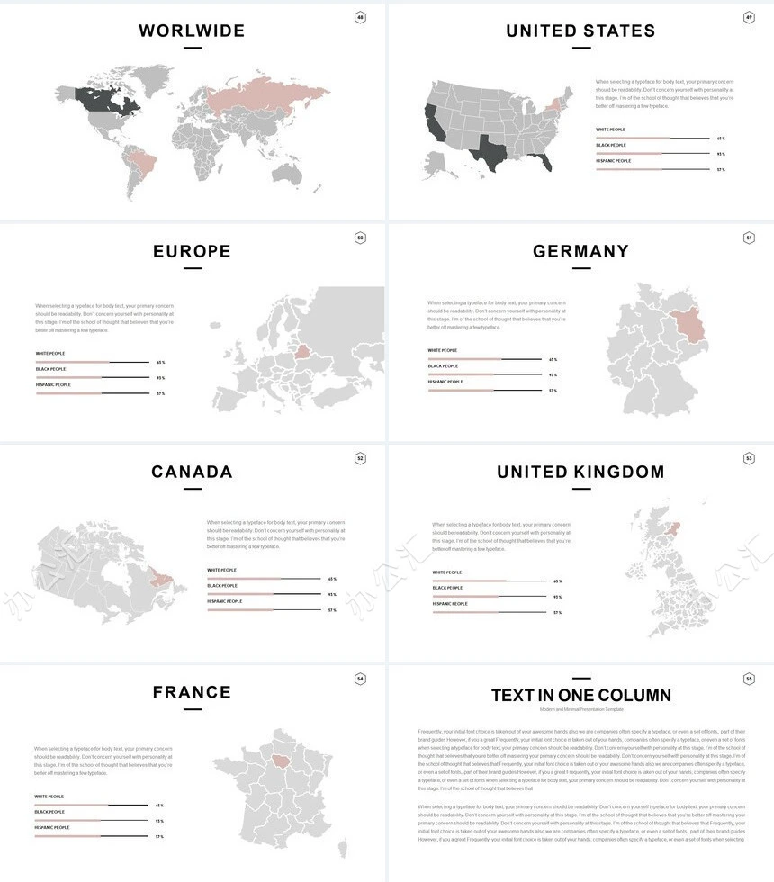 北欧ins风家居设计北欧简约家具装修设计通用PPT模板