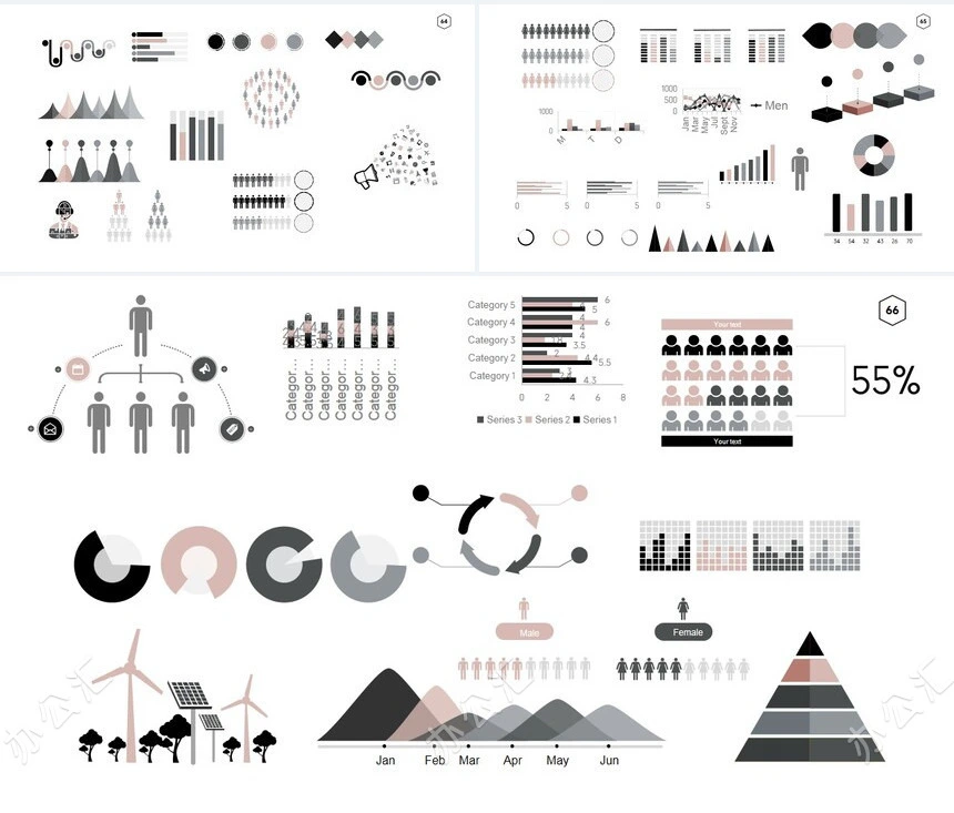北欧ins风家居设计北欧简约家具装修设计通用PPT模板