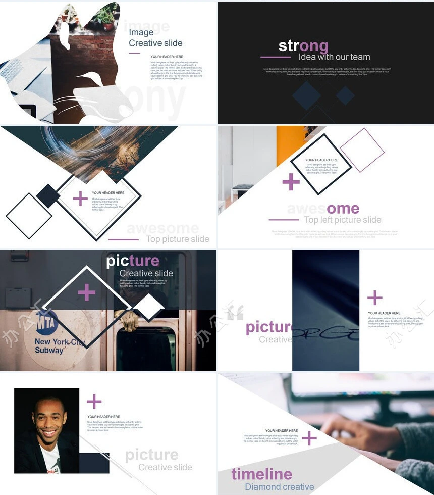 北欧ins高端品牌宣传商业计划书产品发布PPT模板