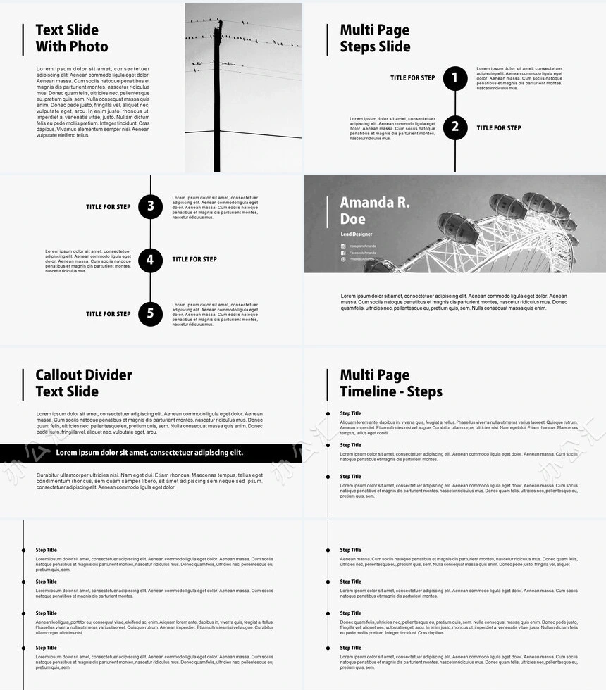 北欧杂志风轻奢家居设计策划PPT模板