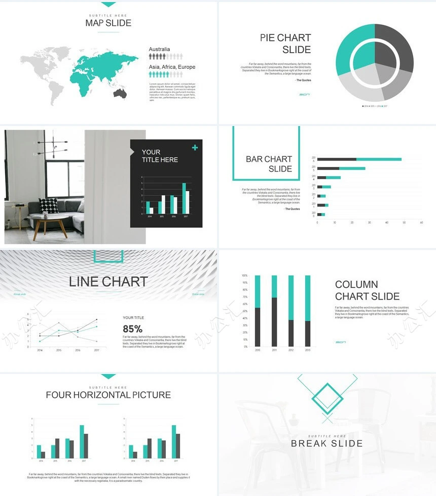 北欧简约酷黑广告策划商业计划书PPT模板