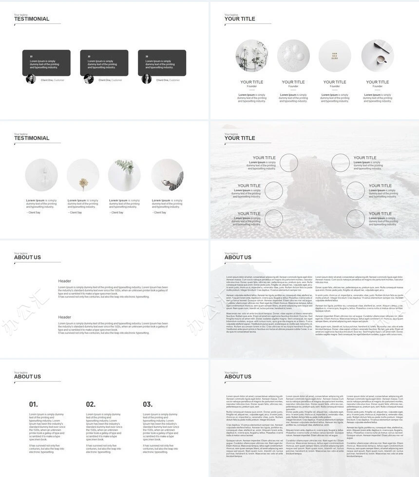 北欧风文艺感觉品牌宣传商业计划书产品发布PPT模板