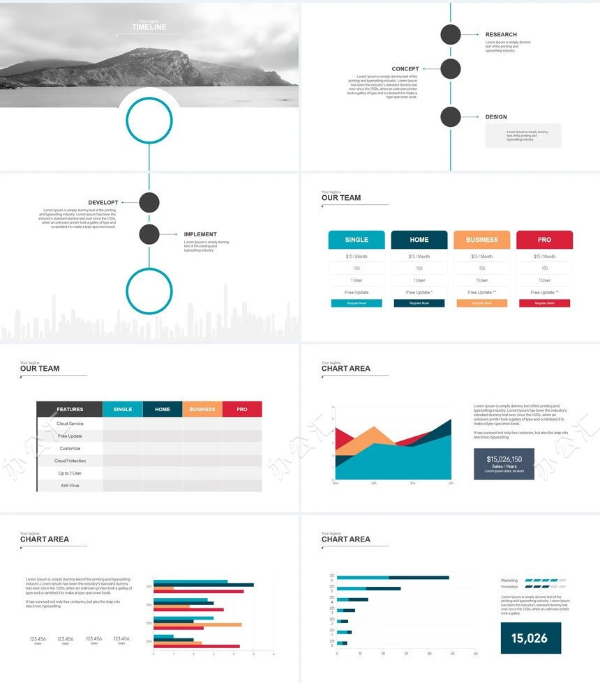 北欧风文艺感觉品牌宣传商业计划书产品发布PPT模板