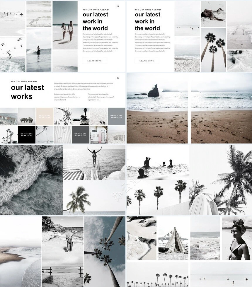 家居设计北欧简约家具装修设计通用PPT模板