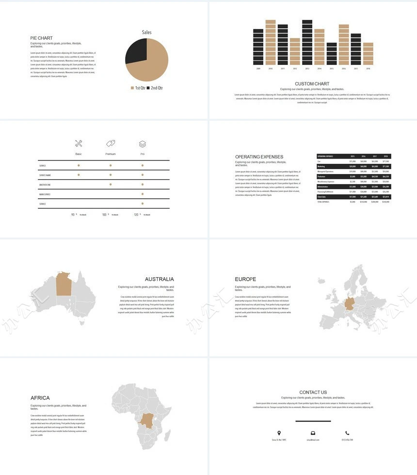 极简北欧装修设计广告策划建筑设计通用PPT模板