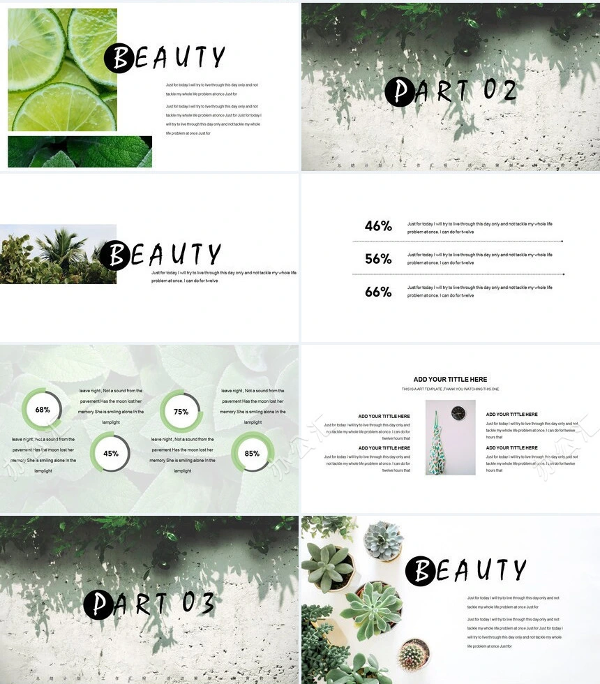 欧美风格简约创意通用模板