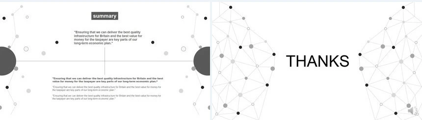 点线美学系列PPT-舞动PPT模板