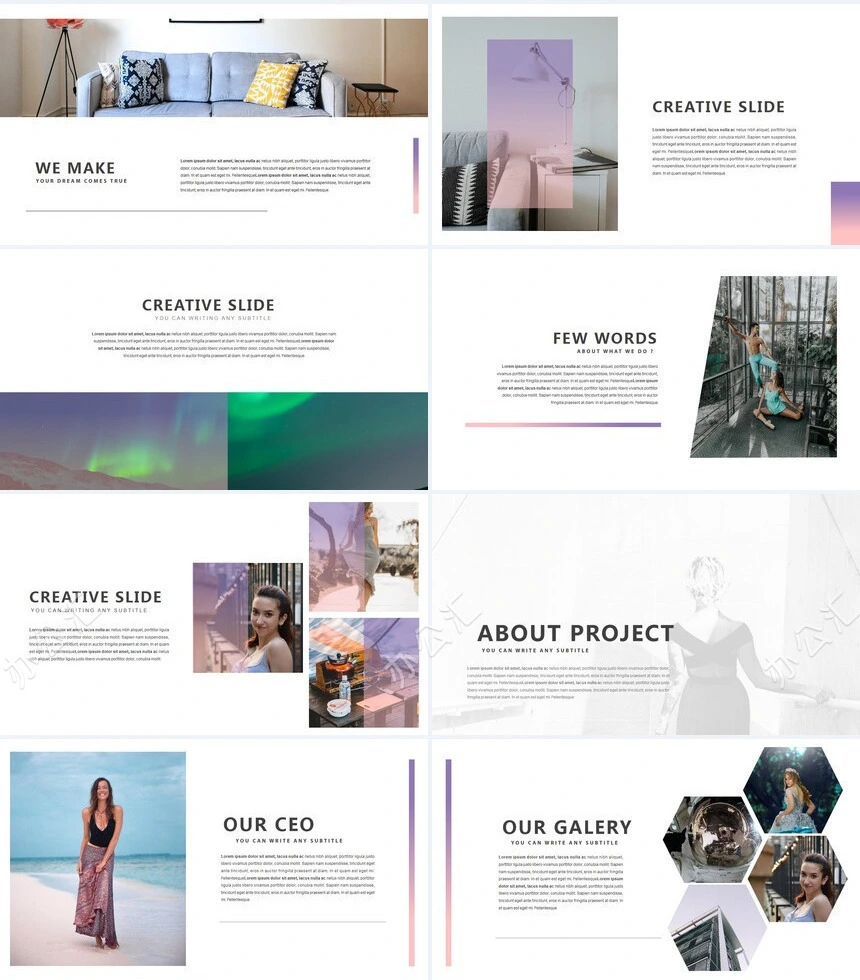 简约北欧高端品牌宣传产品发布通用PPT模板