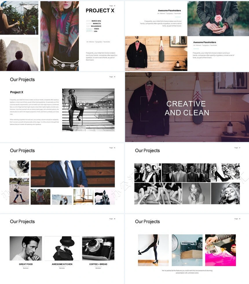 简约北欧高端品牌宣传项目策划PPT模板