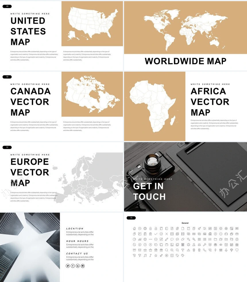 轻奢品牌宣传运动健身服装设计通用PPT模板