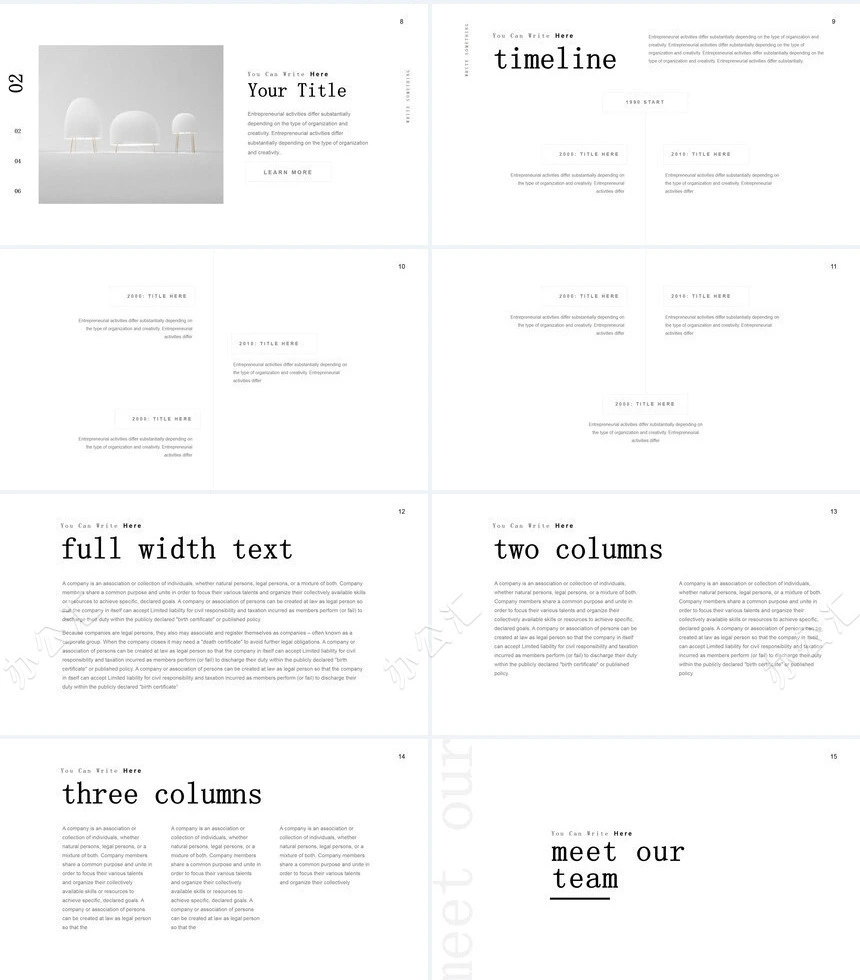 高端北欧风家居设计通用PPT模板