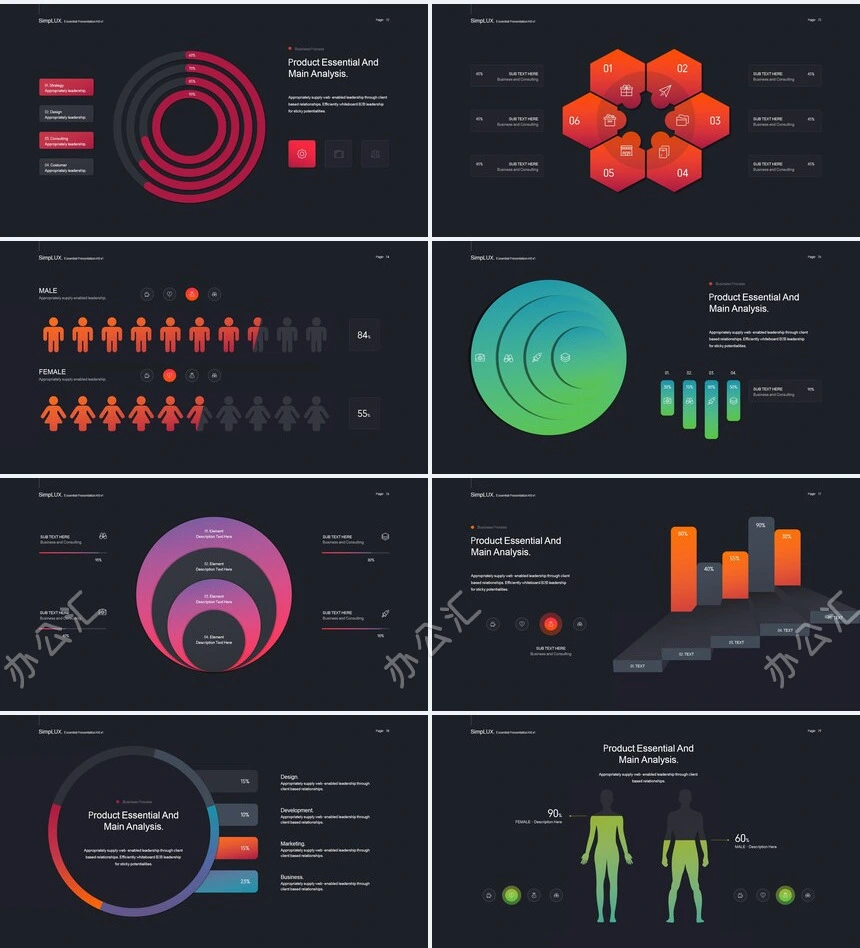 高端品牌宣传北欧风表格数据商业计划书产品发布PPT模板