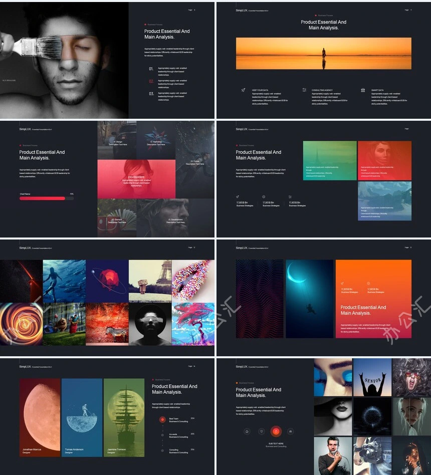 高端品牌宣传北欧风表格数据商业计划书产品发布PPT模板