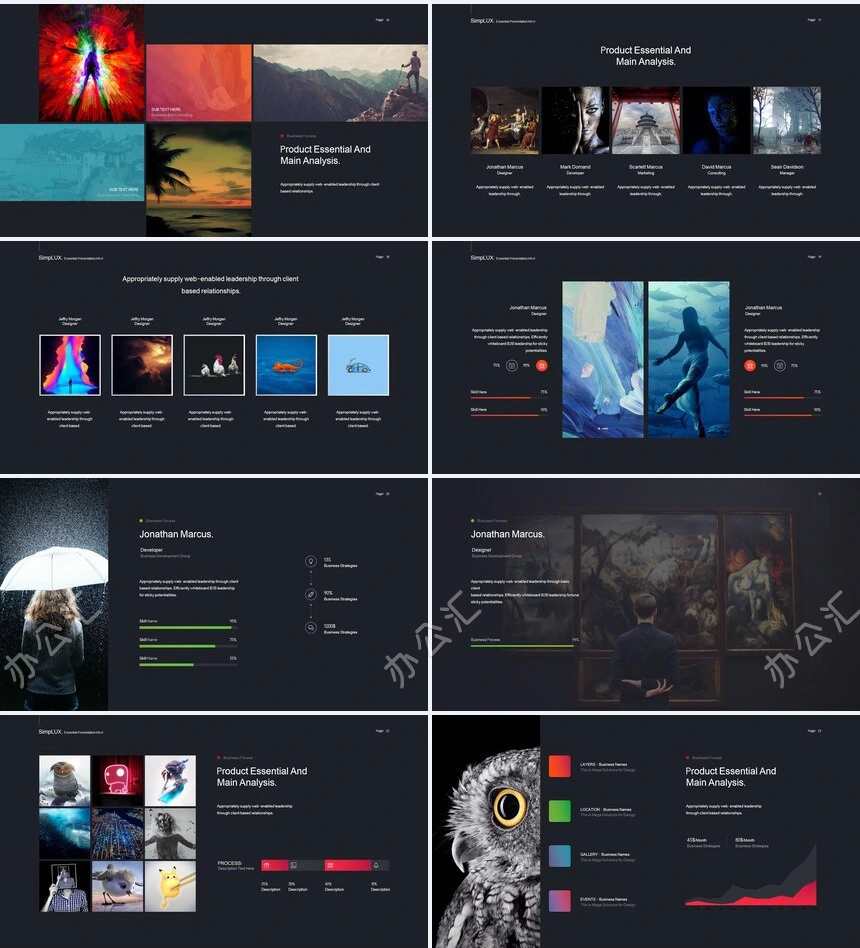 高端品牌宣传北欧风表格数据商业计划书产品发布PPT模板