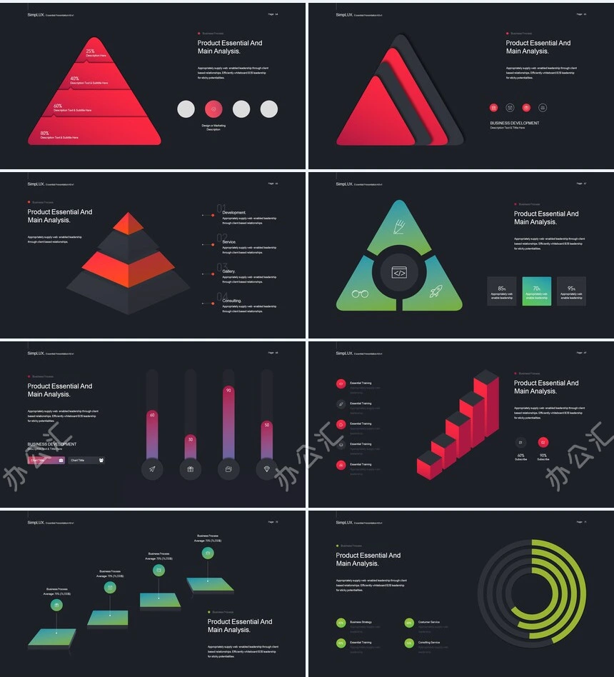 高端品牌宣传北欧风表格数据商业计划书产品发布PPT模板