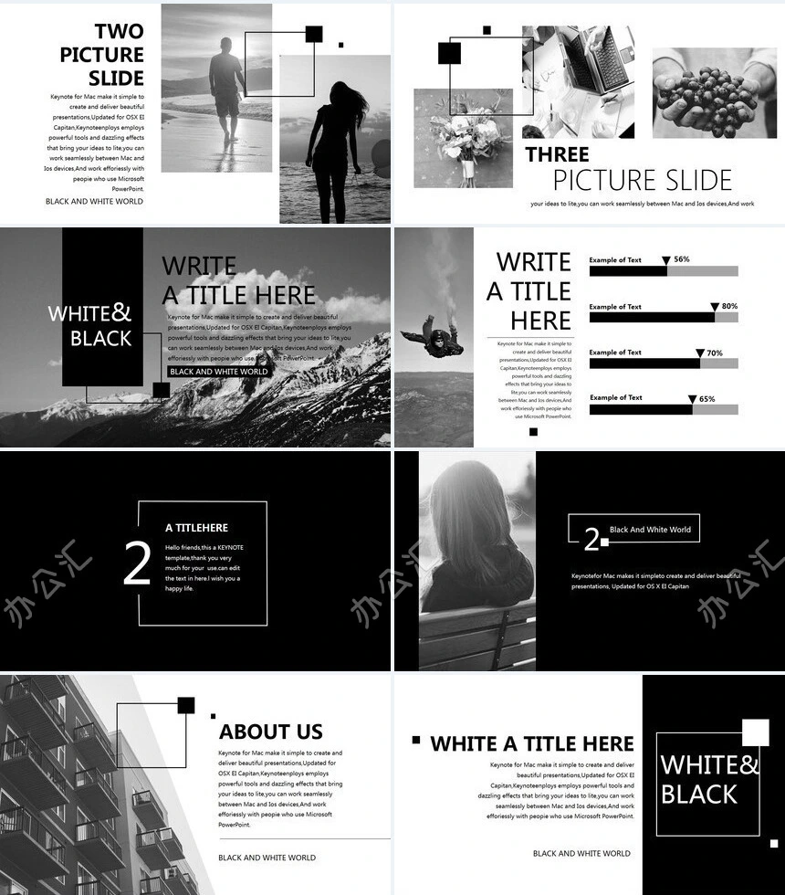 黑色系北欧风品牌宣传产品计划书PPT模板