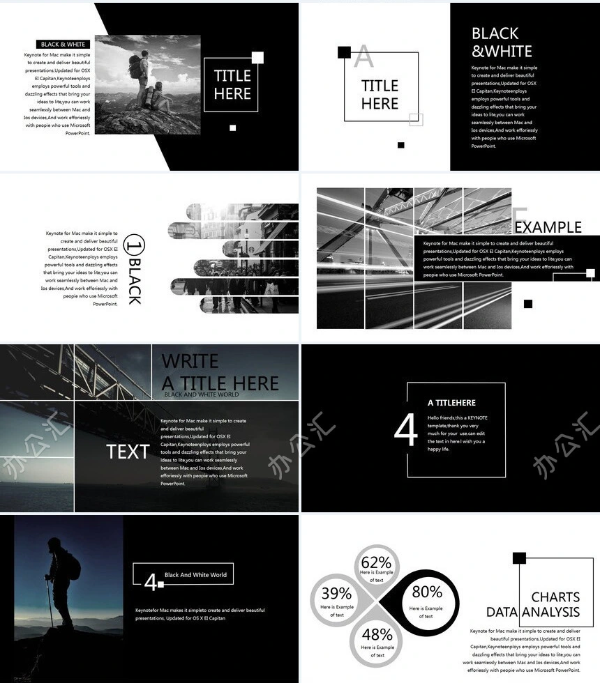 黑色系北欧风品牌宣传产品计划书PPT模板