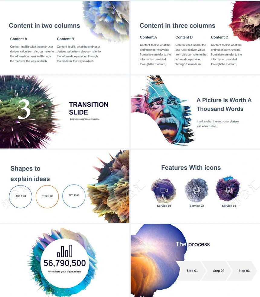 欧美时尚风通用PPT模板