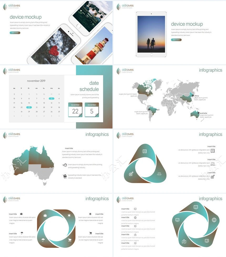 淡雅欧美风体育运动通用PPT模板