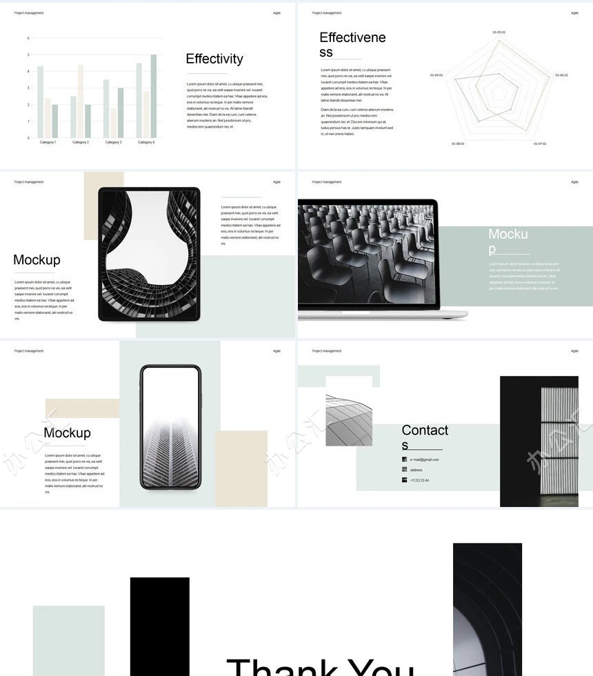 简约淡雅欧美风高端品牌宣传商业计划书项目策划PPT模板