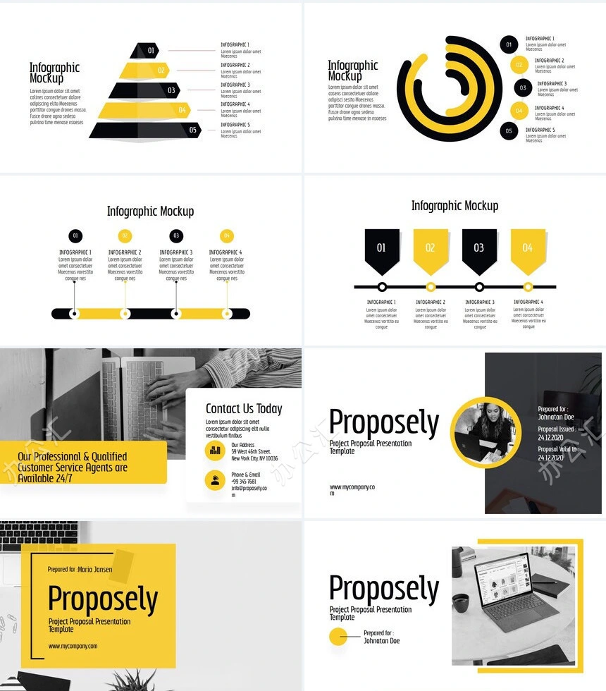 黄灰商务风产品介绍项目策划书通用PPT模板
