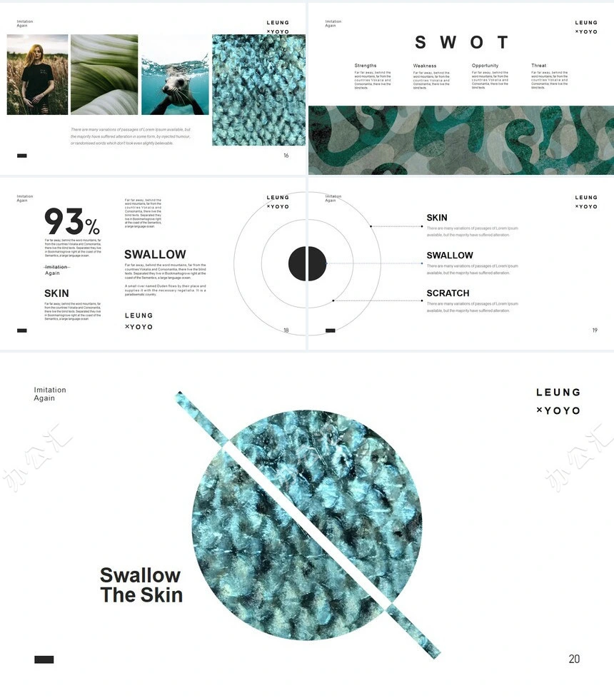 欧美艺术风通用PPT模板