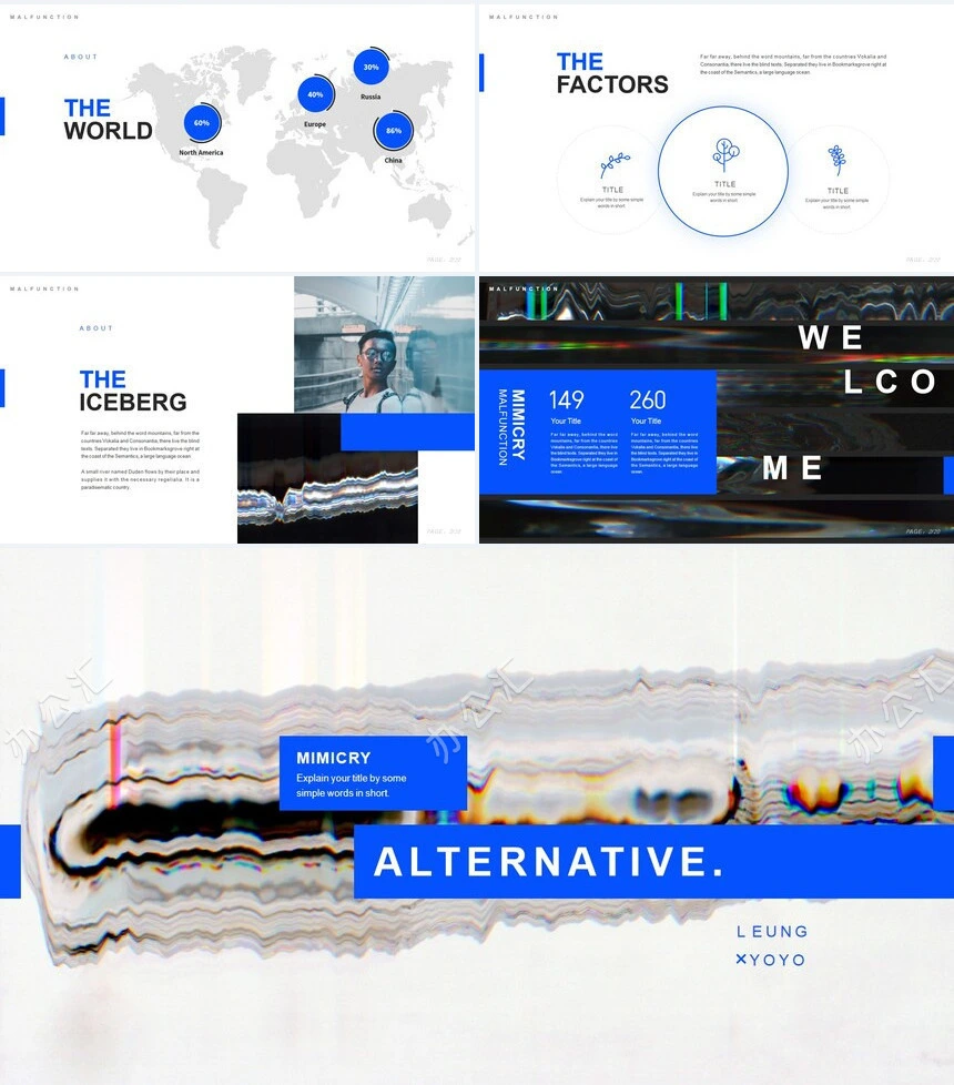 艺术风摄影影视通用PPT模板