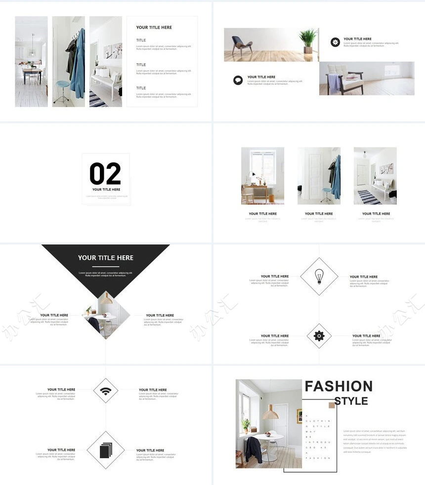 极简工作总结通用PPT模板