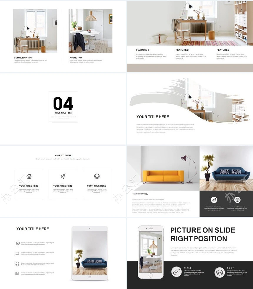 极简工作总结通用PPT模板