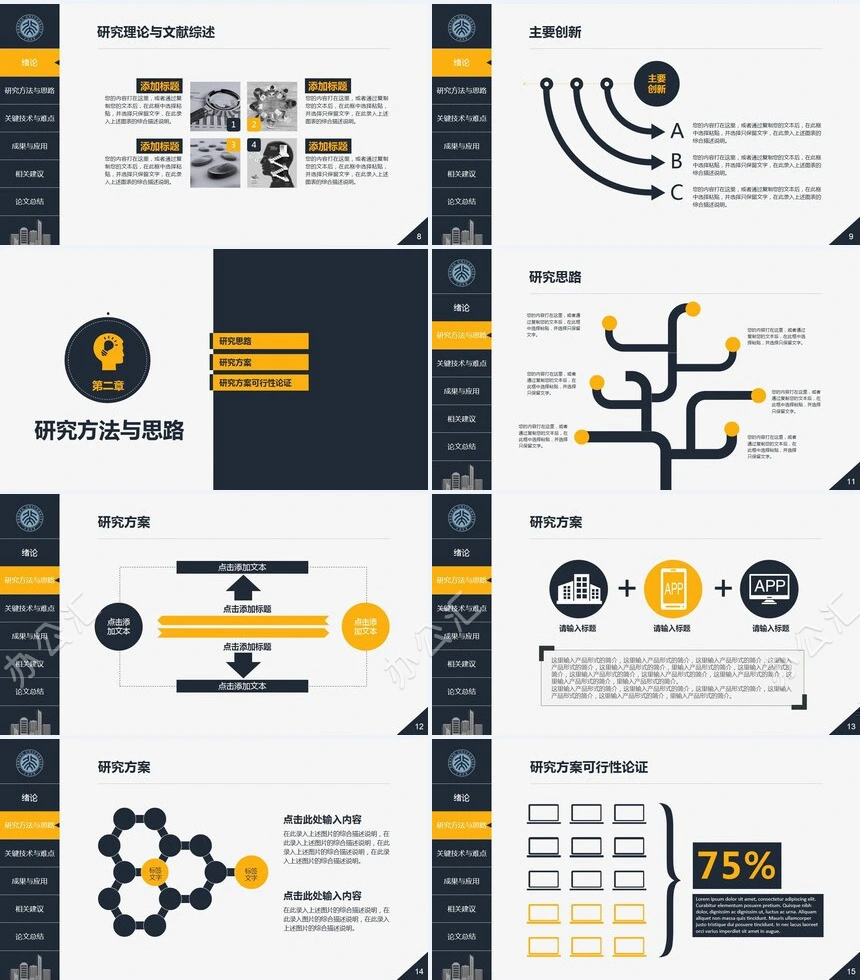 毕业论文答辩汇报PPT模板