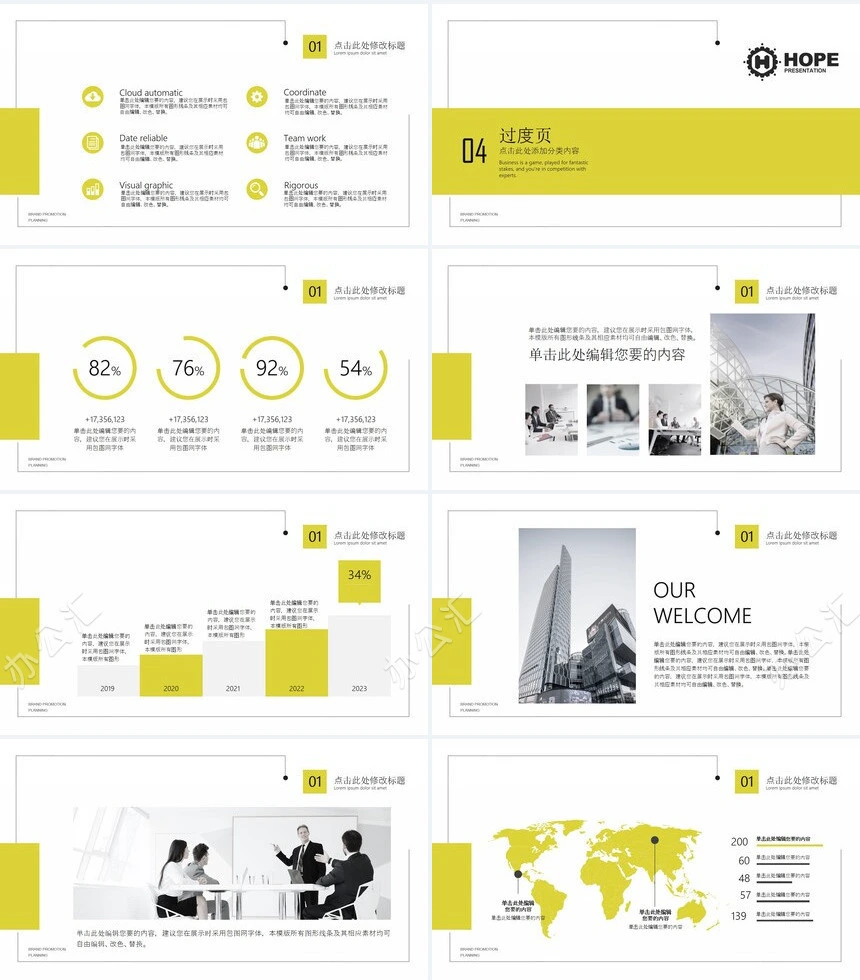精美大气动态PPT最新工作汇报通用PPT模板