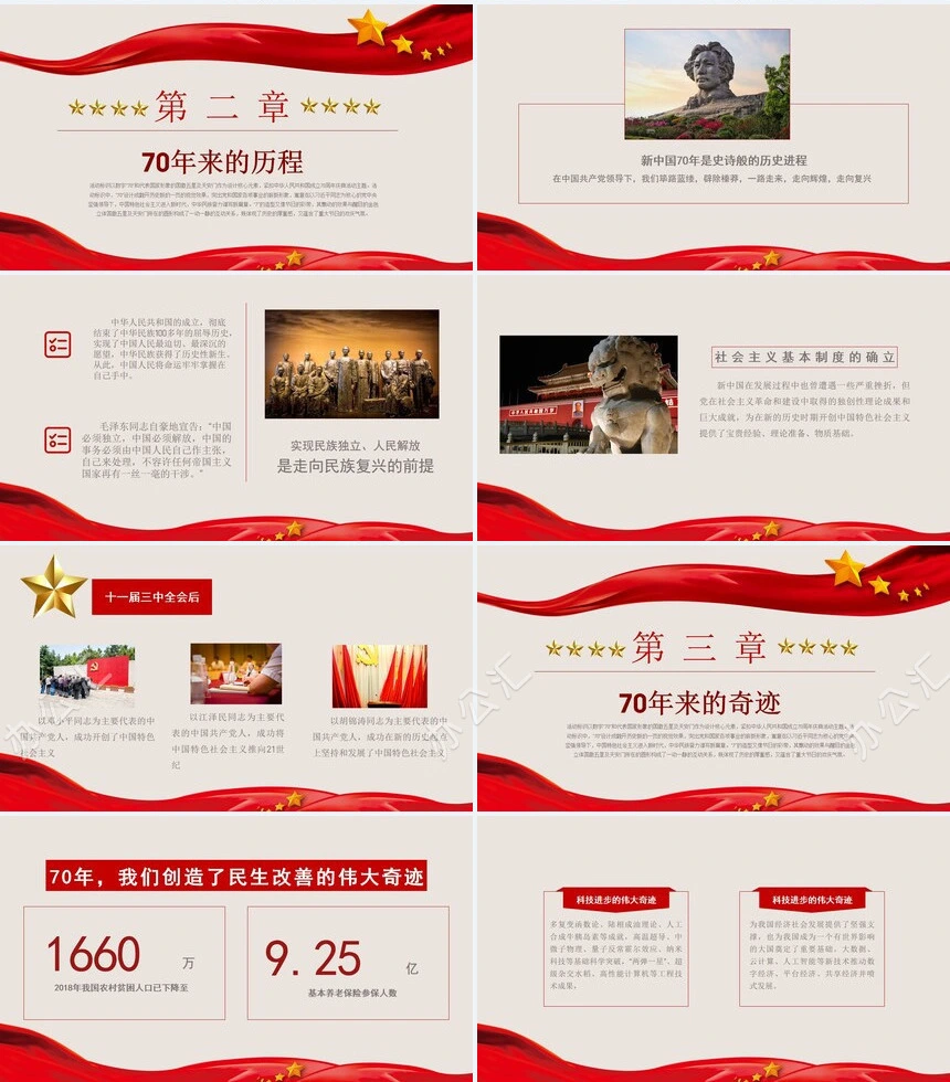 建国周年庆通用PPT模板