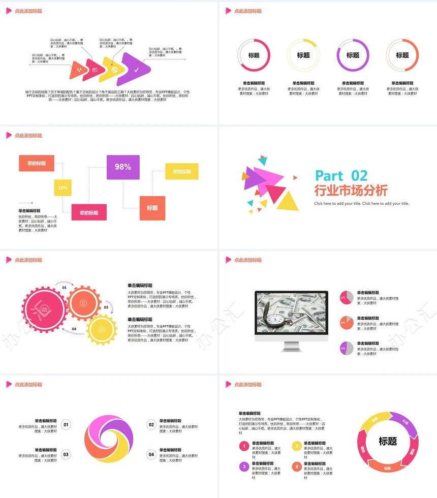 互联网+商业创业计划书通用PPT模板