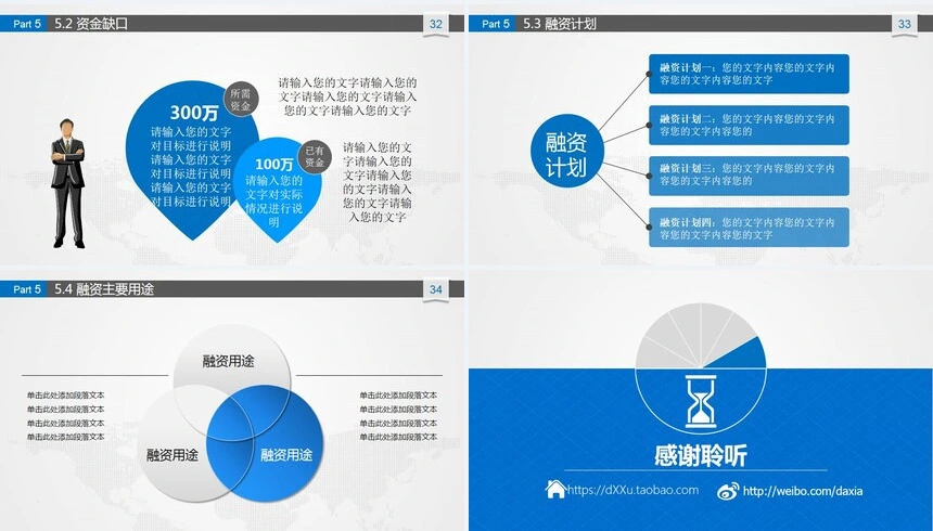 创业商业计划书通用PPT模板
