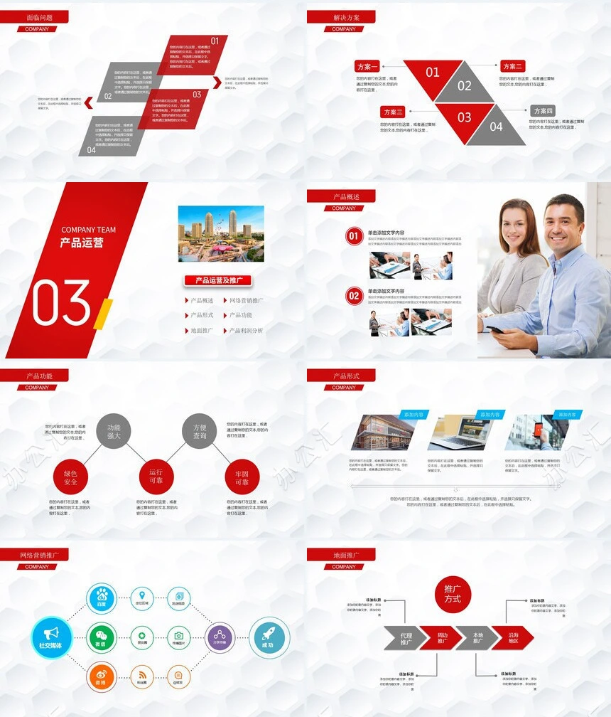 创业融资计划书通用PPT模板商业计划通用