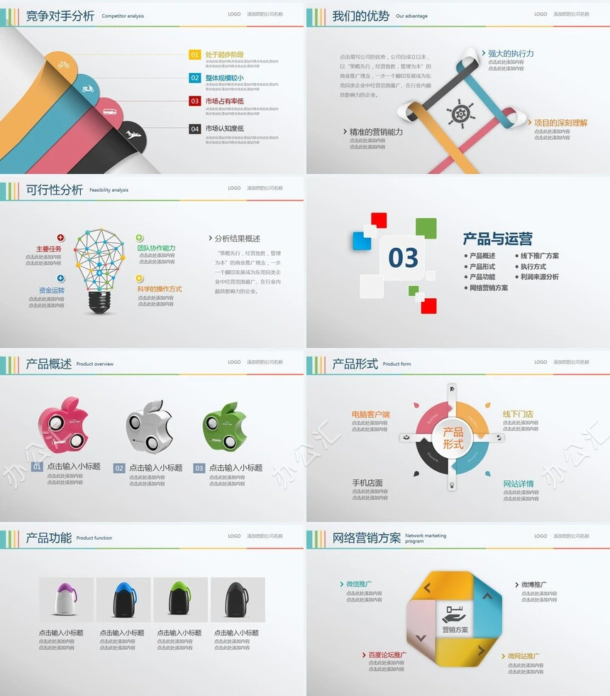 创业融资计划书通用PPT模板适用创业融资投资合作公司展示企业宣传