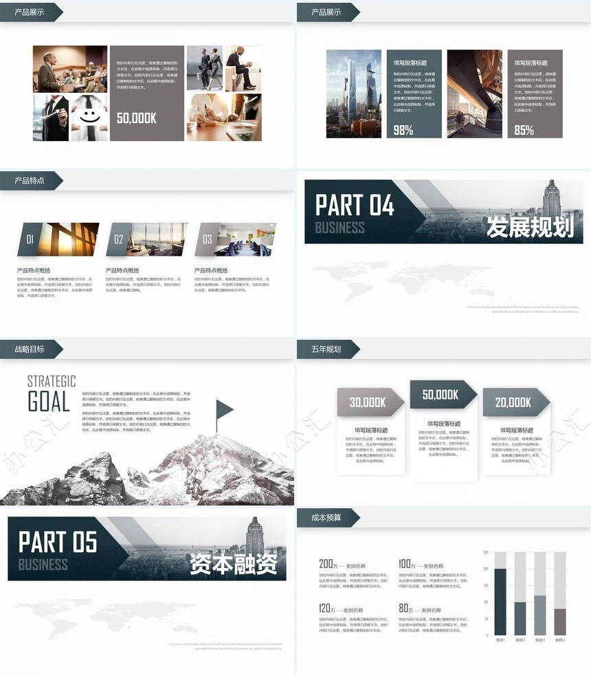 招商融资商业计划书通用PPT模板