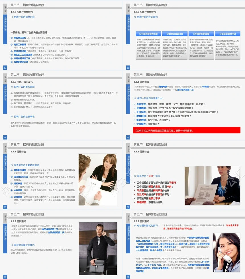 人力资源部员工招聘实务通用PPT模板