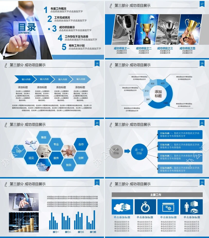 技术培训会议PPT模板框架完整PPT模板适用于年终总结新年计划工作汇报等