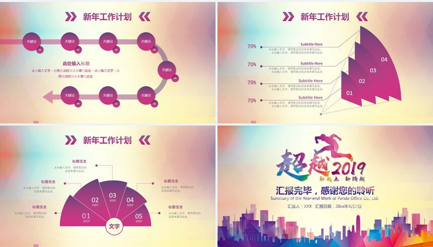 年终工作总结暨新年计划PPT模板