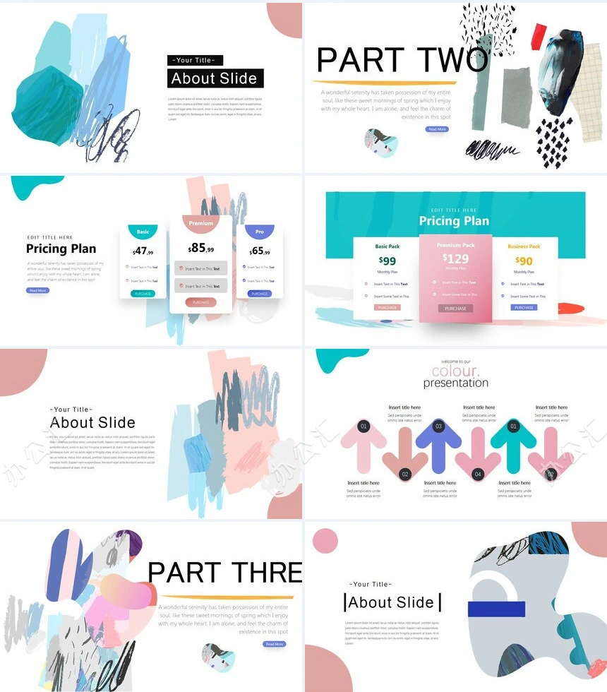 时尚欧美风产品介绍书商业计划书通用PPT模板