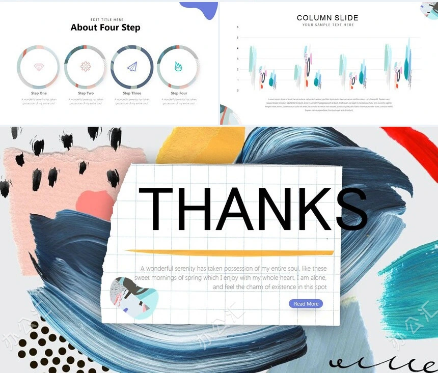 时尚欧美风产品介绍书商业计划书通用PPT模板