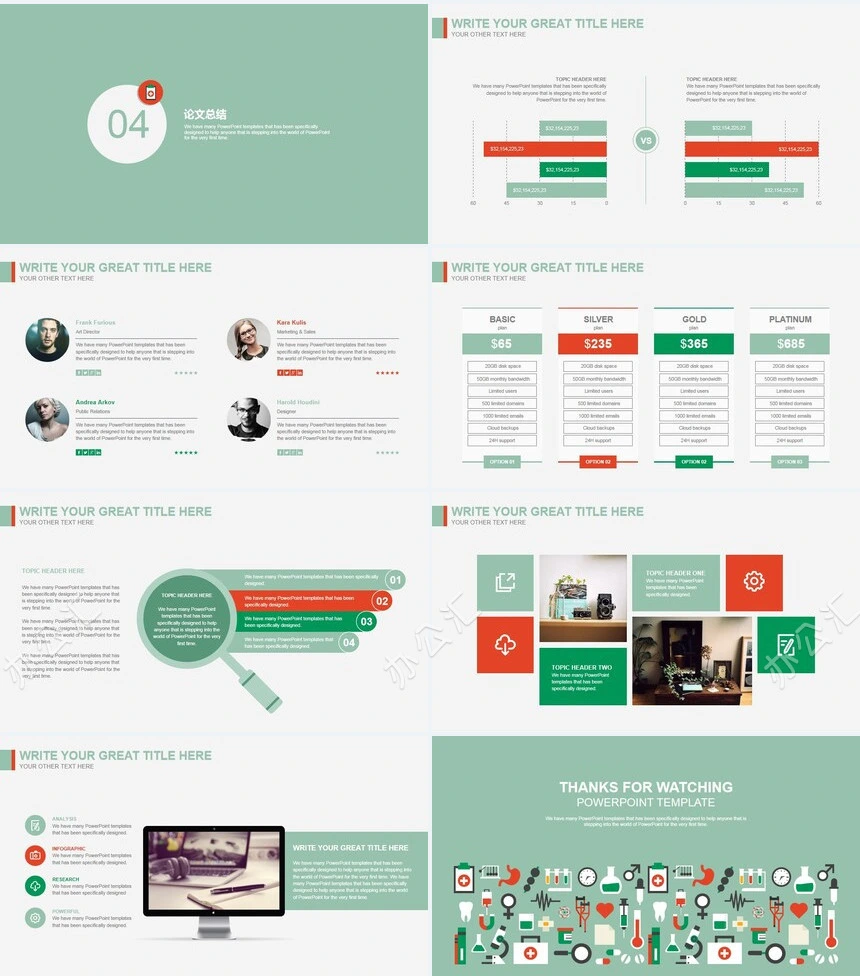 医学相关毕业论文答辩模板PPT模板